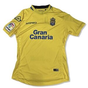 Las Palmas Soccer Jersey Home Football Acerbis Large La Liga 2017 2018 Yellow